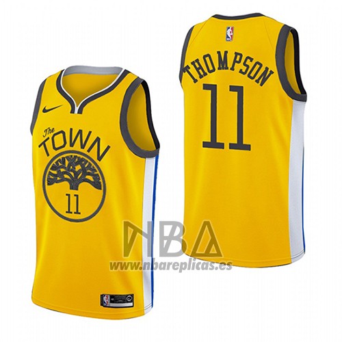 Camiseta Golden State Warriors Klay Thompson NO 11 Earned 2018-19 Amarillo